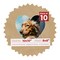 Beige Suede Mat Board for 10x10 Frames - Heart Opening for 8x8 Photos
